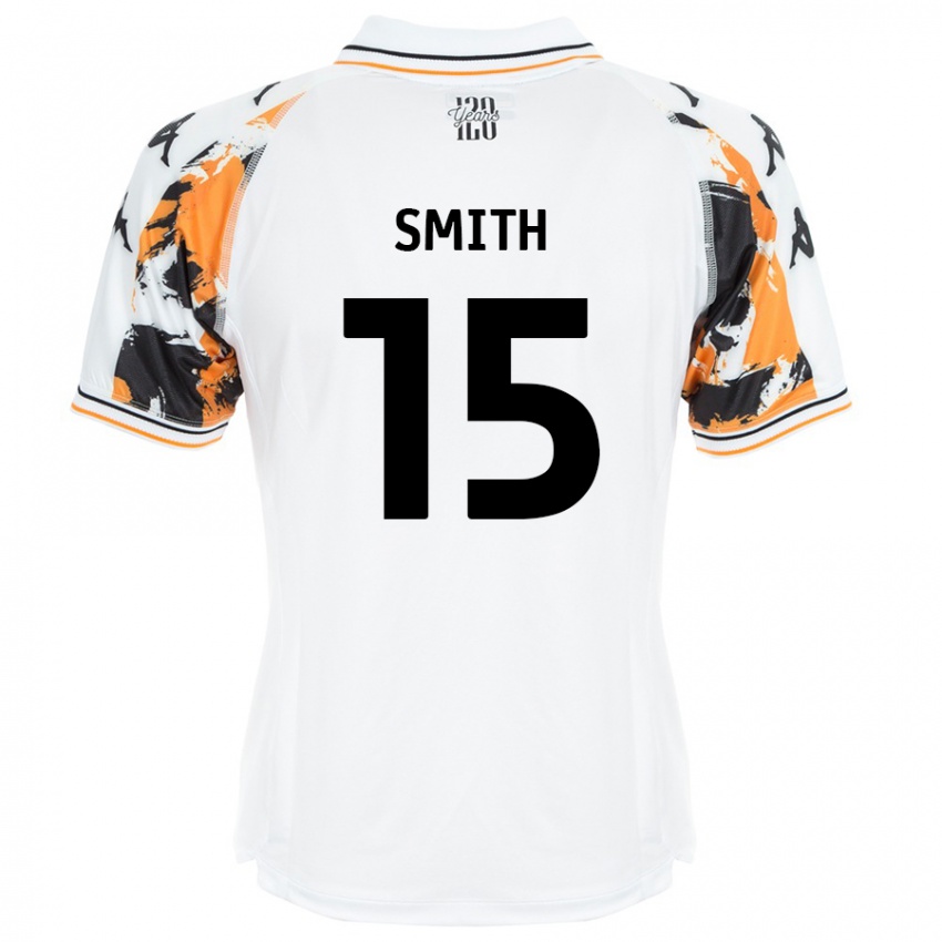 Niño Camiseta Suey Smith #15 Blanco 2ª Equipación 2024/25 La Camisa Chile