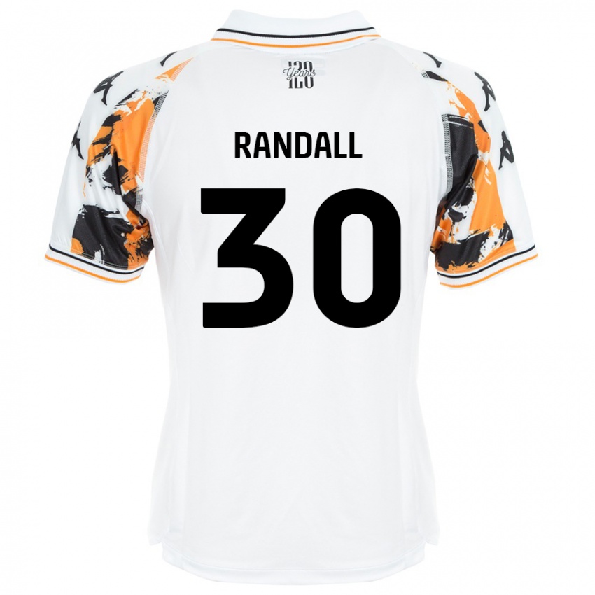 Niño Camiseta Jennifer Randall #30 Blanco 2ª Equipación 2024/25 La Camisa Chile