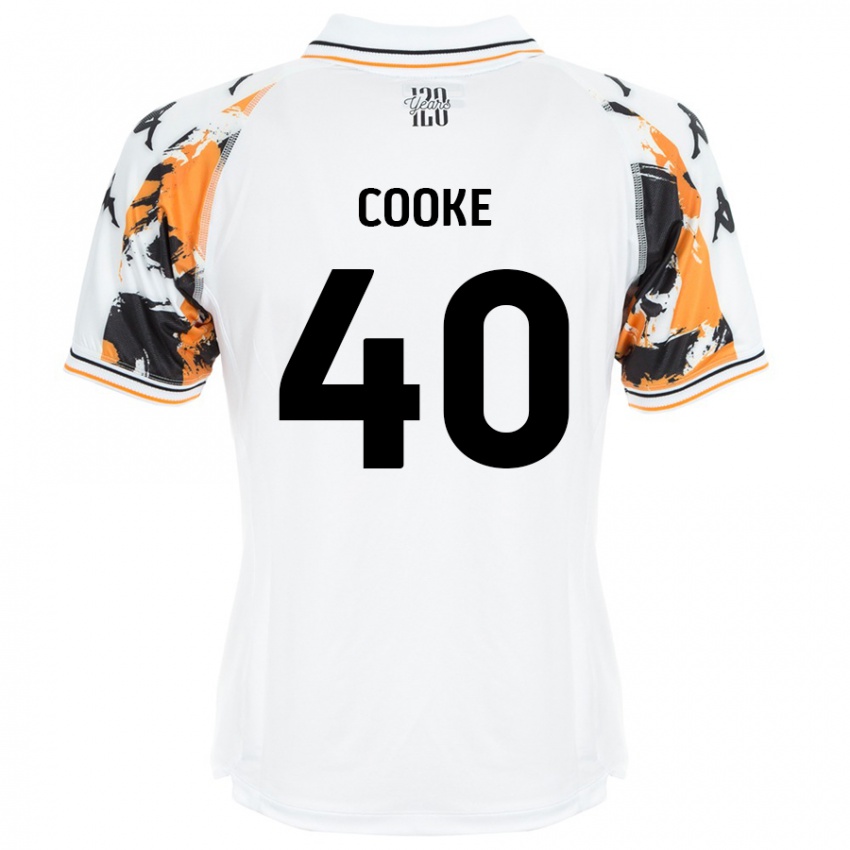 Niño Camiseta Megan Cooke #40 Blanco 2ª Equipación 2024/25 La Camisa Chile