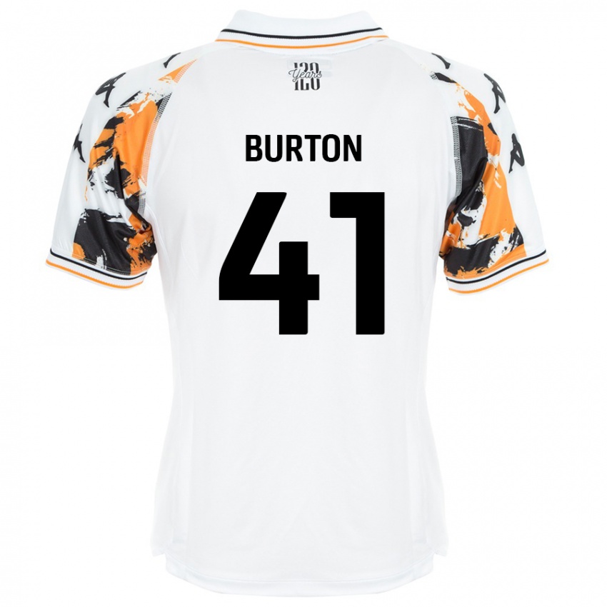 Niño Camiseta Jess Burton #41 Blanco 2ª Equipación 2024/25 La Camisa Chile