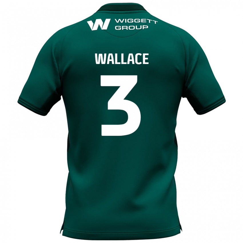 Niño Camiseta Murray Wallace #3 Verde 2ª Equipación 2024/25 La Camisa Chile