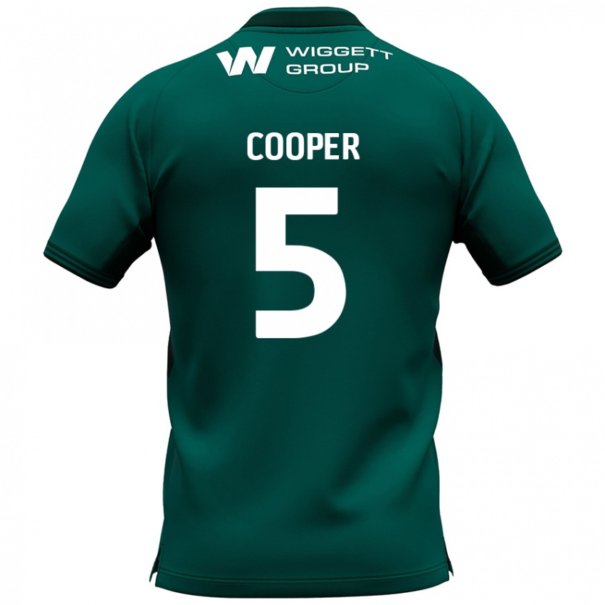 Niño Camiseta Jake Cooper #5 Verde 2ª Equipación 2024/25 La Camisa Chile