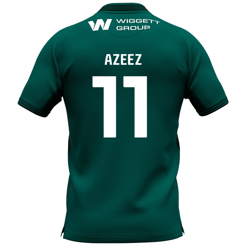 Niño Camiseta Femi Azeez #11 Verde 2ª Equipación 2024/25 La Camisa Chile