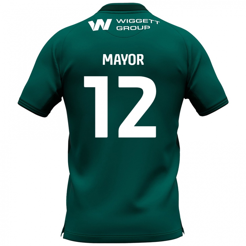 Niño Camiseta Adam Mayor #12 Verde 2ª Equipación 2024/25 La Camisa Chile