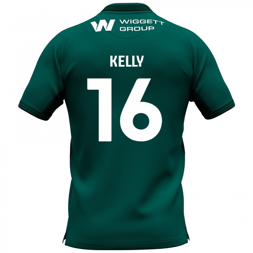 Niño Camiseta Daniel Kelly #16 Verde 2ª Equipación 2024/25 La Camisa Chile