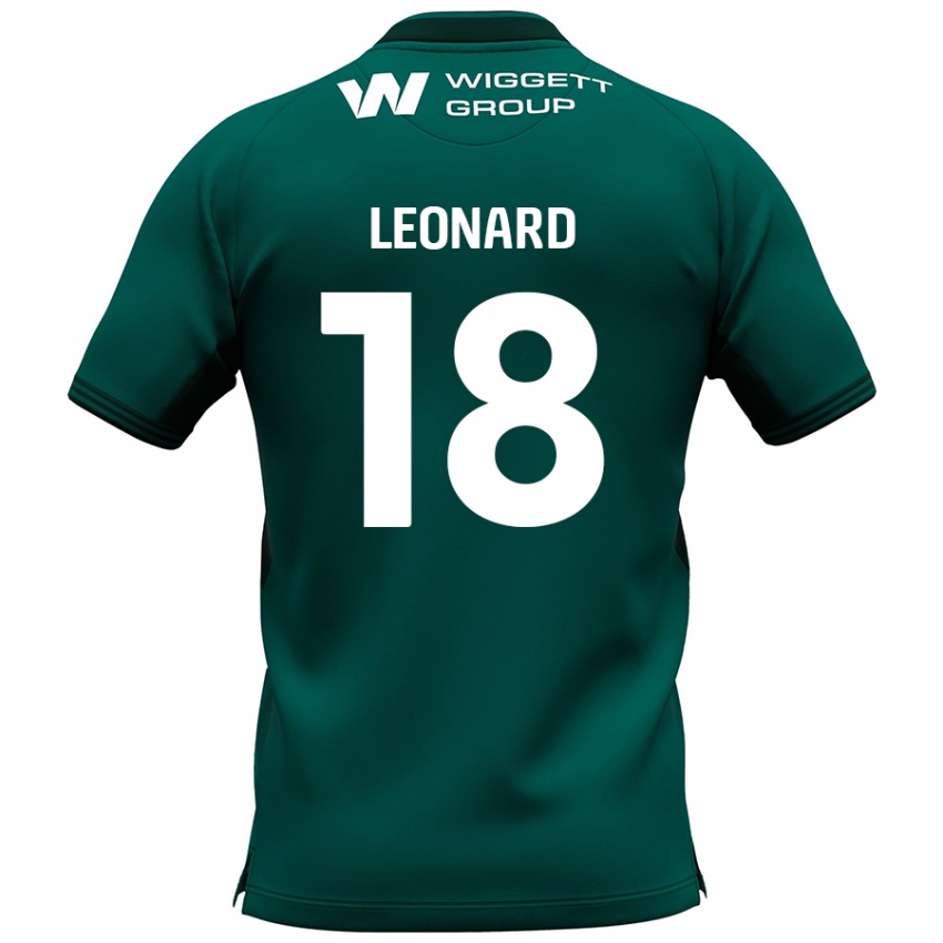 Niño Camiseta Ryan Leonard #18 Verde 2ª Equipación 2024/25 La Camisa Chile