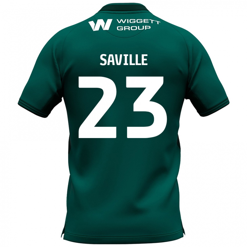 Niño Camiseta George Saville #23 Verde 2ª Equipación 2024/25 La Camisa Chile