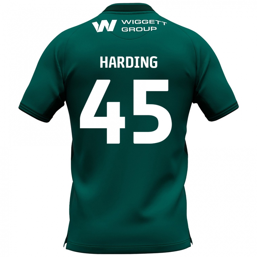 Niño Camiseta Wes Harding #45 Verde 2ª Equipación 2024/25 La Camisa Chile