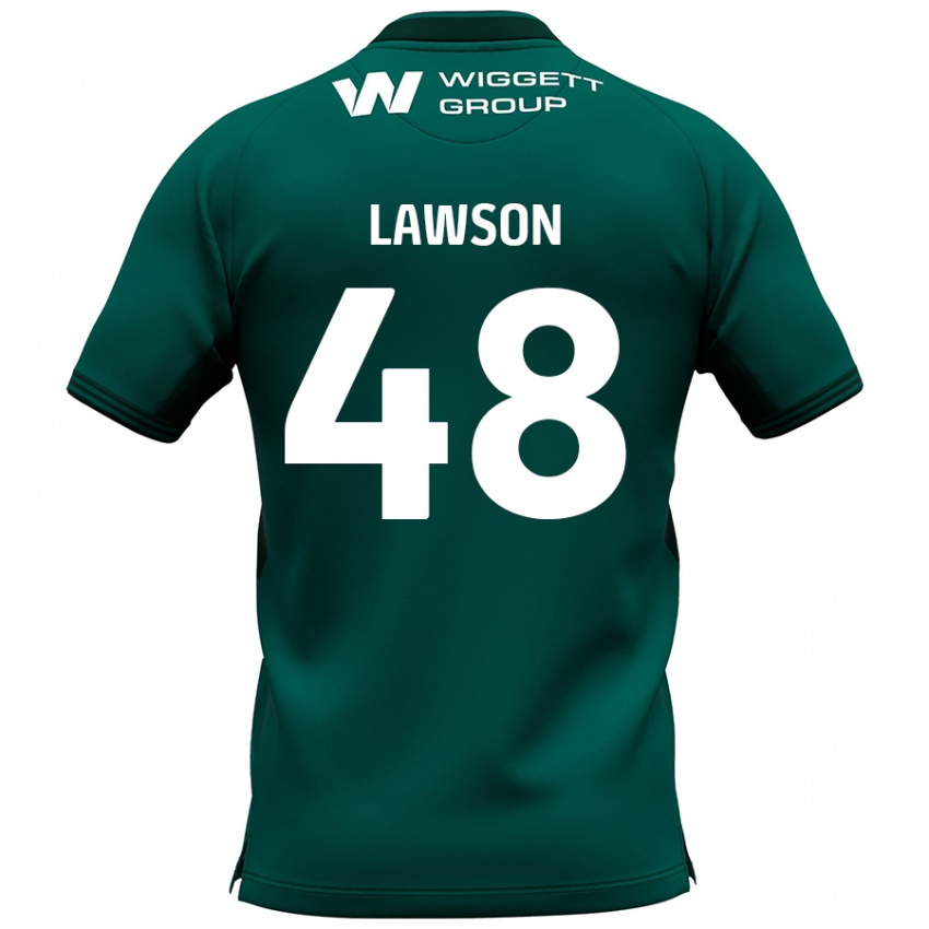 Niño Camiseta Sha'mar Lawson #48 Verde 2ª Equipación 2024/25 La Camisa Chile