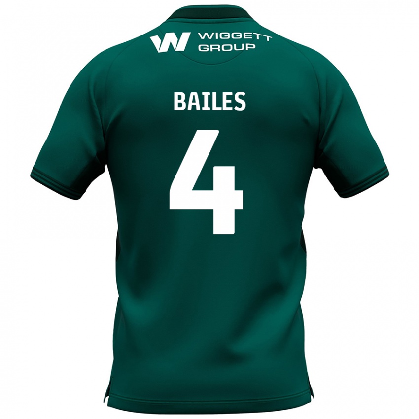 Niño Camiseta Freya Bailes #4 Verde 2ª Equipación 2024/25 La Camisa Chile