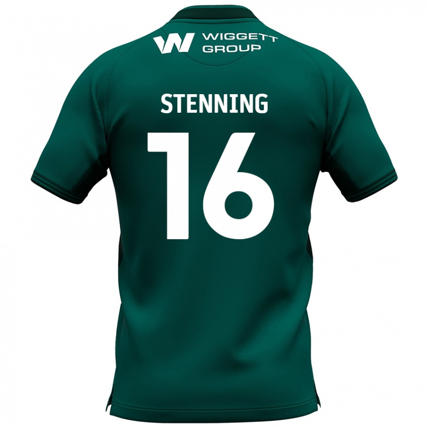 Niño Camiseta Ellie Stenning #16 Verde 2ª Equipación 2024/25 La Camisa Chile