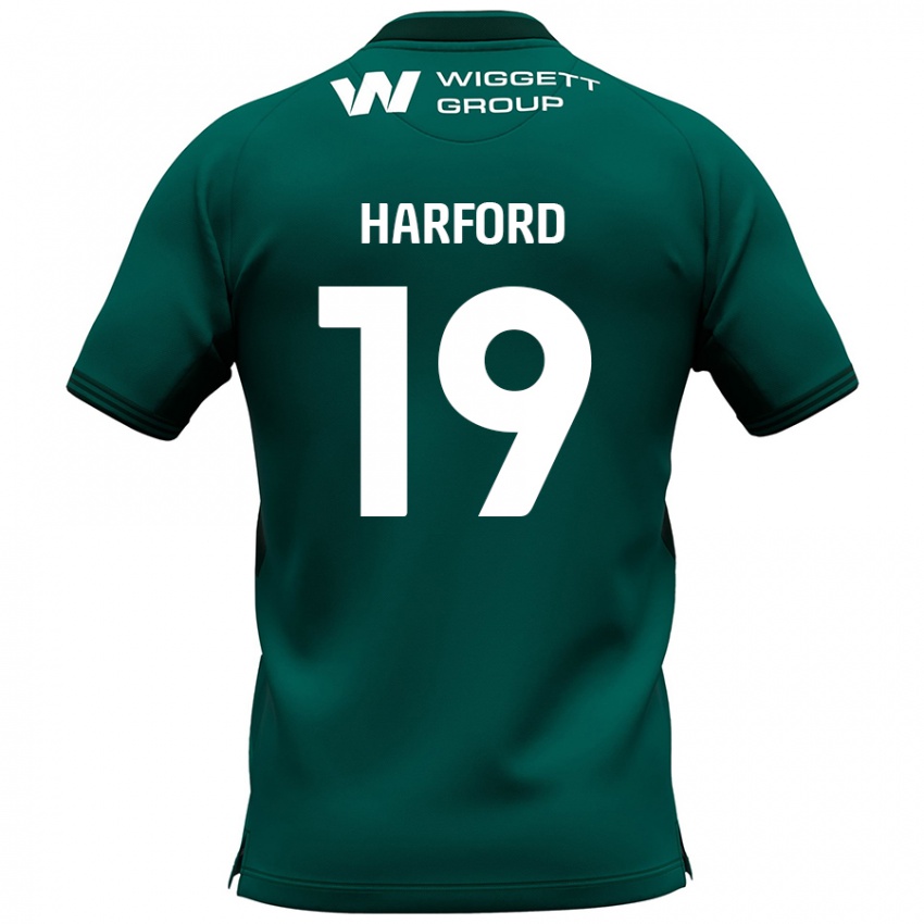 Niño Camiseta Beth Harford #19 Verde 2ª Equipación 2024/25 La Camisa Chile