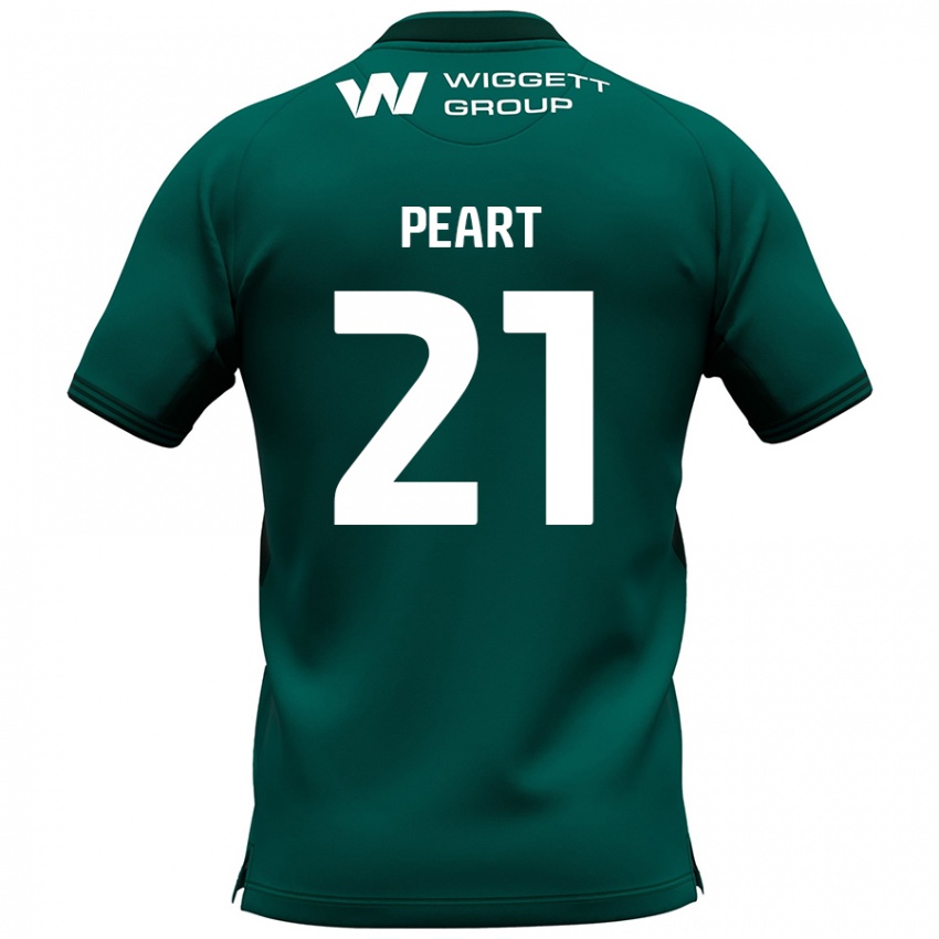 Niño Camiseta Kalani Peart #21 Verde 2ª Equipación 2024/25 La Camisa Chile