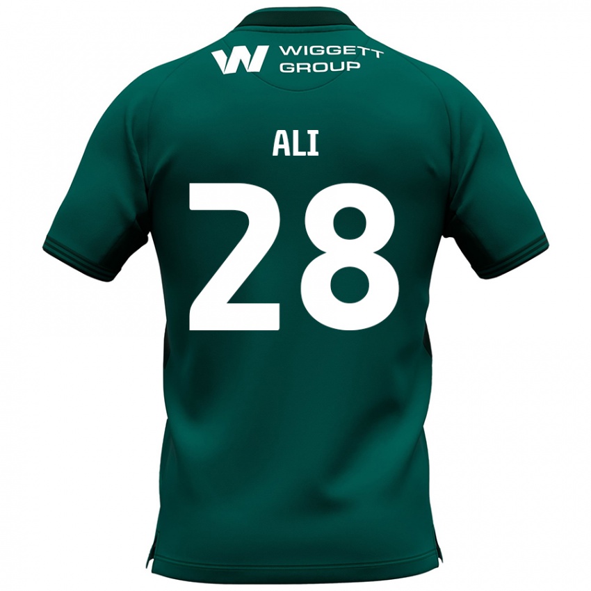 Niño Camiseta Francesca Ali #28 Verde 2ª Equipación 2024/25 La Camisa Chile