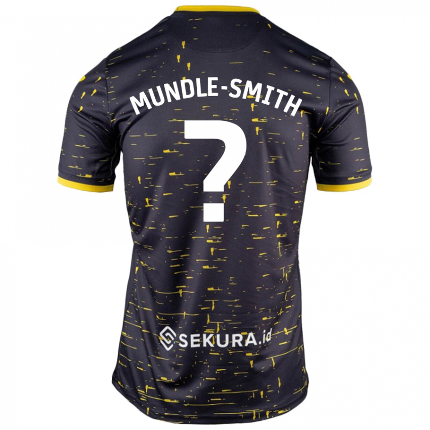 Niño Camiseta Errol Mundle-Smith #0 Negro Amarillo 2ª Equipación 2024/25 La Camisa Chile