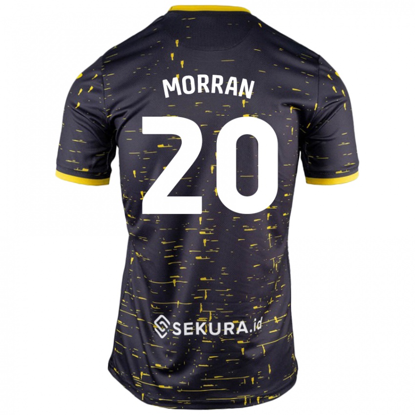 Niño Camiseta Eloise Morran #20 Negro Amarillo 2ª Equipación 2024/25 La Camisa Chile