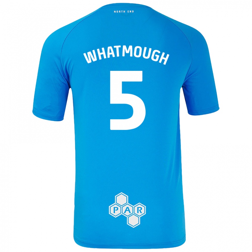 Niño Camiseta Jack Whatmough #5 Azul Cielo 2ª Equipación 2024/25 La Camisa Chile