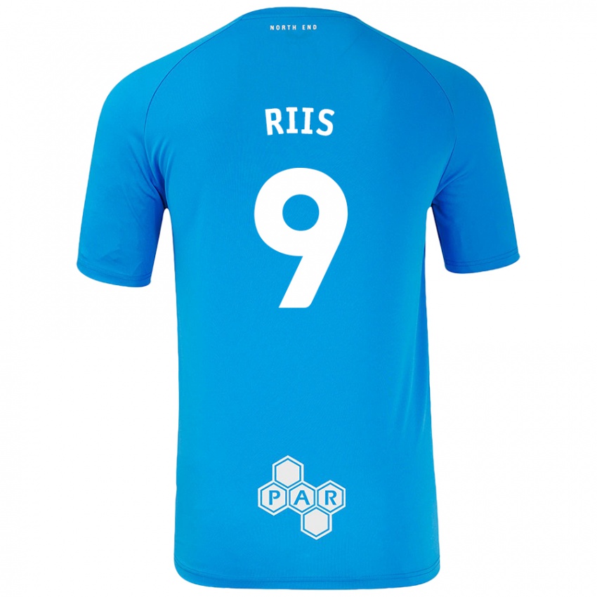 Niño Camiseta Emil Riis #9 Azul Cielo 2ª Equipación 2024/25 La Camisa Chile