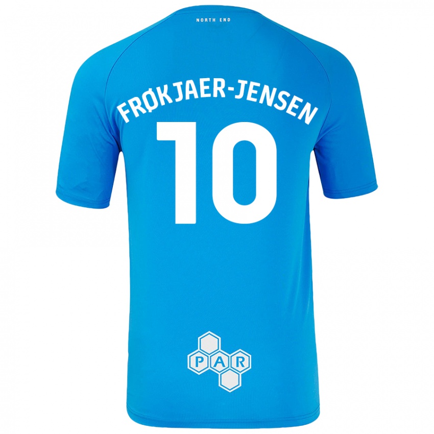 Niño Camiseta Mads Frøkjaer-Jensen #10 Azul Cielo 2ª Equipación 2024/25 La Camisa Chile