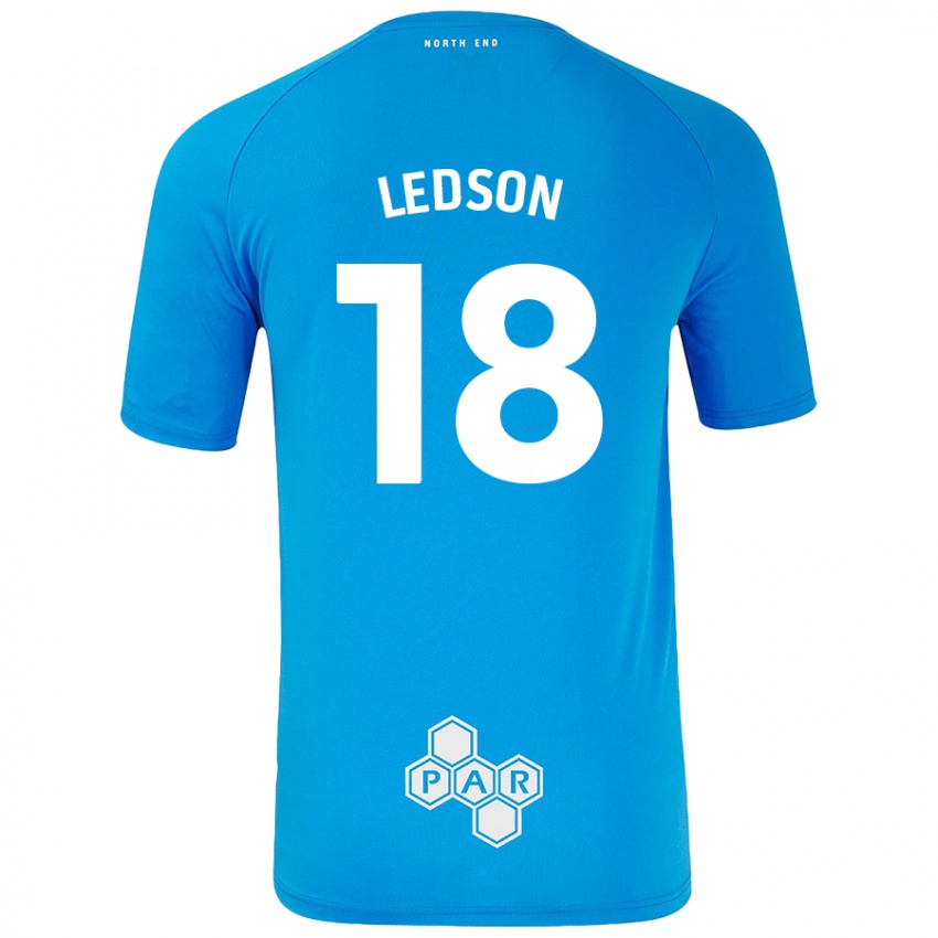 Niño Camiseta Ryan Ledson #18 Azul Cielo 2ª Equipación 2024/25 La Camisa Chile