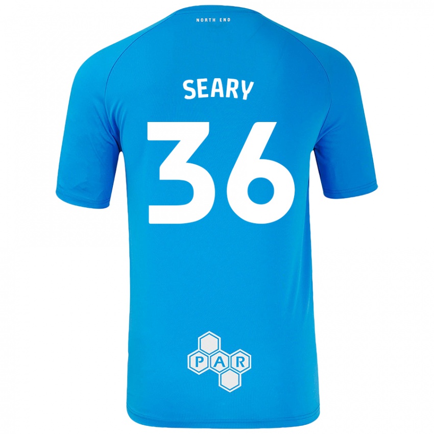 Niño Camiseta Josh Seary #36 Azul Cielo 2ª Equipación 2024/25 La Camisa Chile