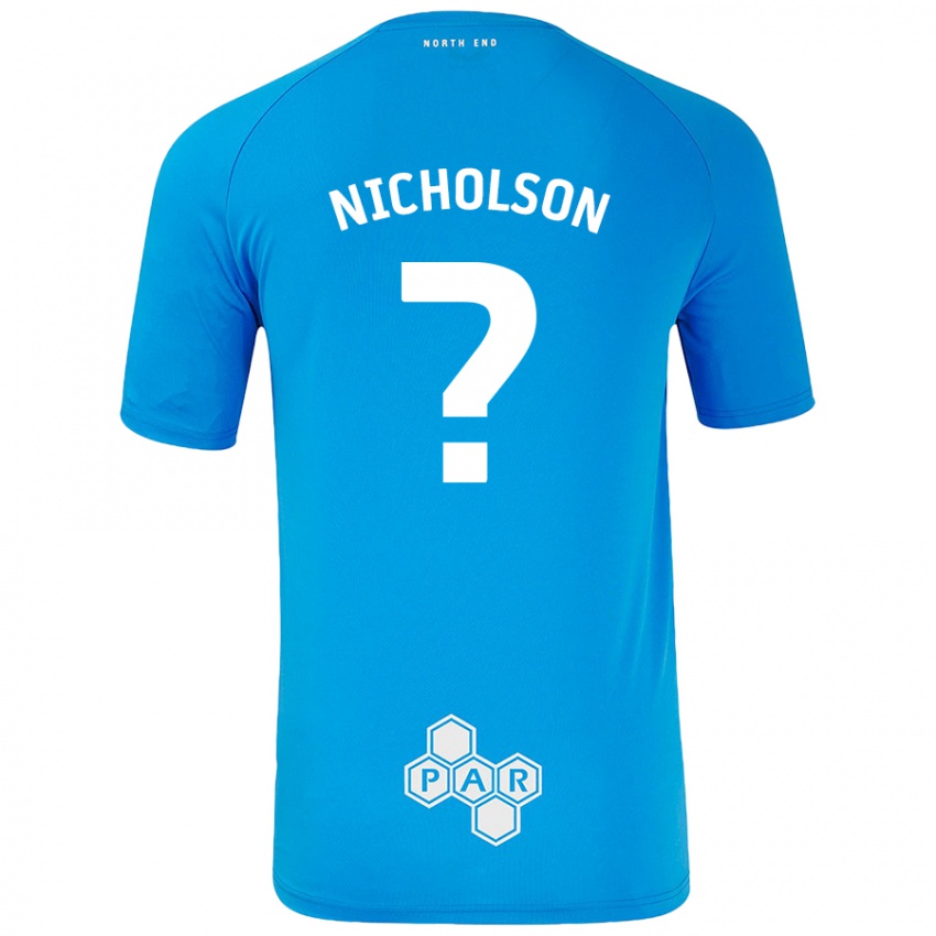 Niño Camiseta Joseph Nicholson #0 Azul Cielo 2ª Equipación 2024/25 La Camisa Chile