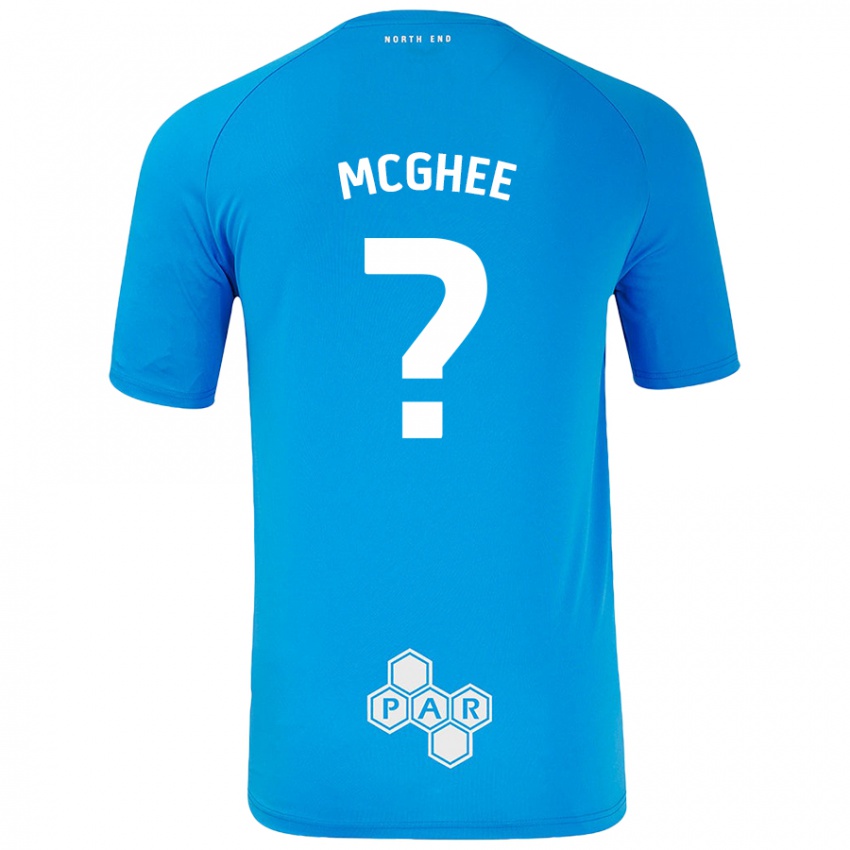 Niño Camiseta Cole Mcghee #0 Azul Cielo 2ª Equipación 2024/25 La Camisa Chile