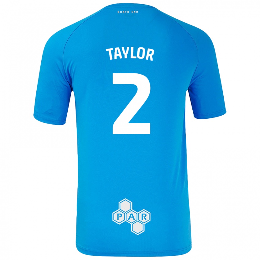 Niño Camiseta Alex Taylor #2 Azul Cielo 2ª Equipación 2024/25 La Camisa Chile