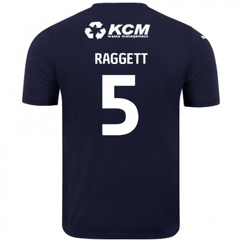 Niño Camiseta Sean Raggett #5 Azul Marino 2ª Equipación 2024/25 La Camisa Chile