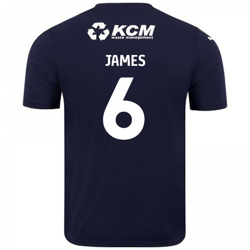 Niño Camiseta Reece James #6 Azul Marino 2ª Equipación 2024/25 La Camisa Chile