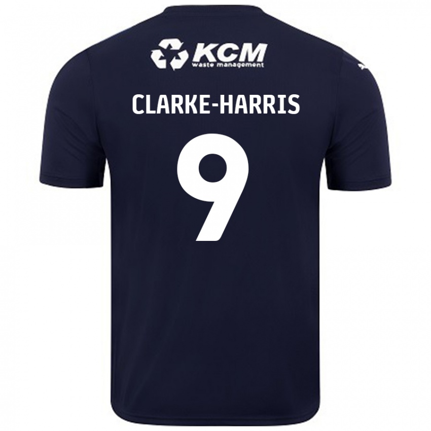 Niño Camiseta Jonson Clarke-Harris #9 Azul Marino 2ª Equipación 2024/25 La Camisa Chile