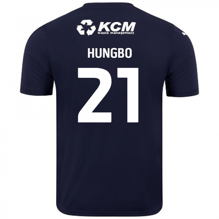 Niño Camiseta Joseph Hungbo #21 Azul Marino 2ª Equipación 2024/25 La Camisa Chile