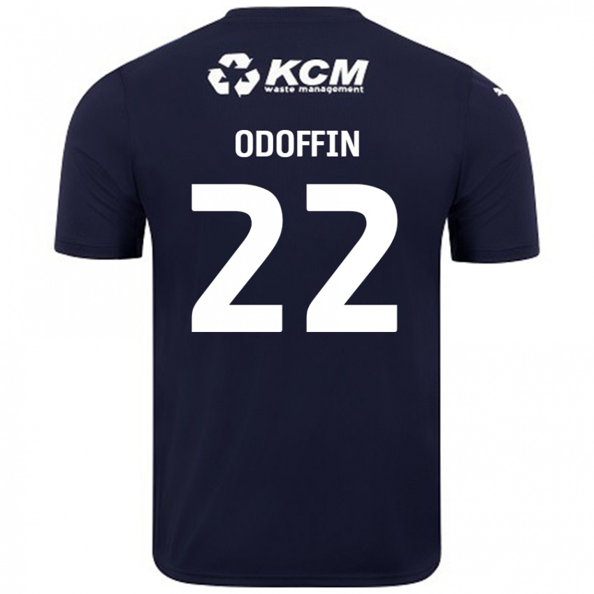 Niño Camiseta Hakeem Odoffin #22 Azul Marino 2ª Equipación 2024/25 La Camisa Chile