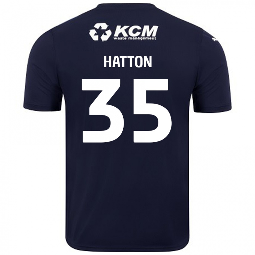 Niño Camiseta Ben Hatton #35 Azul Marino 2ª Equipación 2024/25 La Camisa Chile