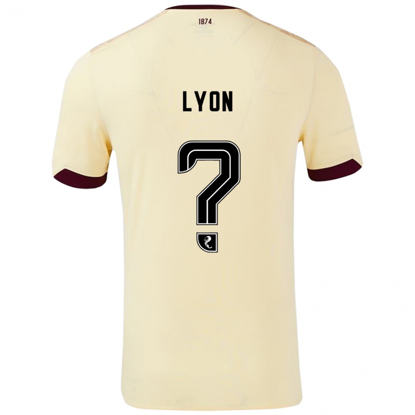 Niño Camiseta Jack Lyon #0 Crema Burdeos 2ª Equipación 2024/25 La Camisa Chile