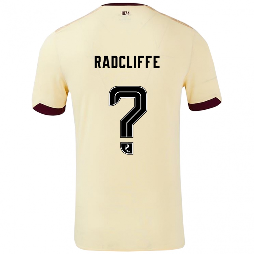 Niño Camiseta Josh Radcliffe #0 Crema Burdeos 2ª Equipación 2024/25 La Camisa Chile