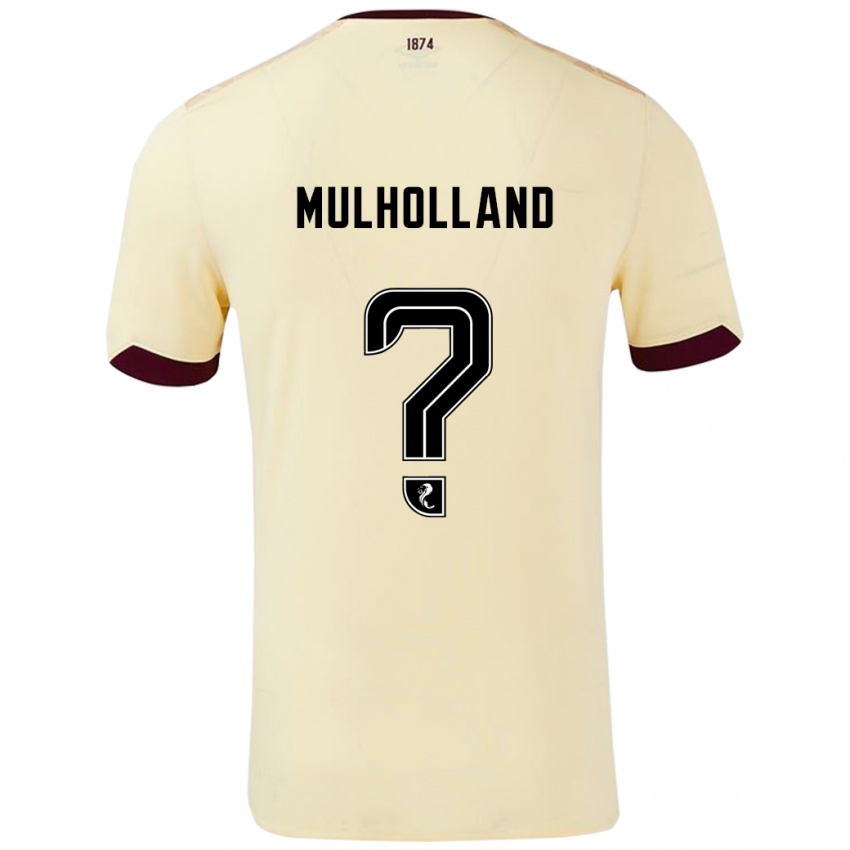 Niño Camiseta James Mulholland #0 Crema Burdeos 2ª Equipación 2024/25 La Camisa Chile