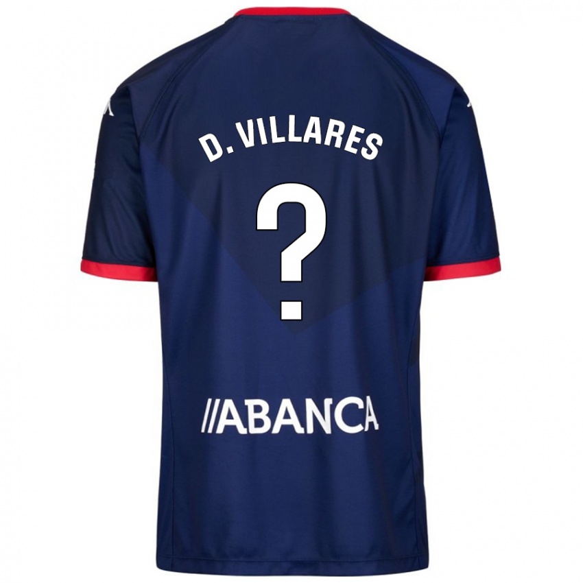 Niño Camiseta Diego Villares #8 Azul Marino 2ª Equipación 2024/25 La Camisa Chile