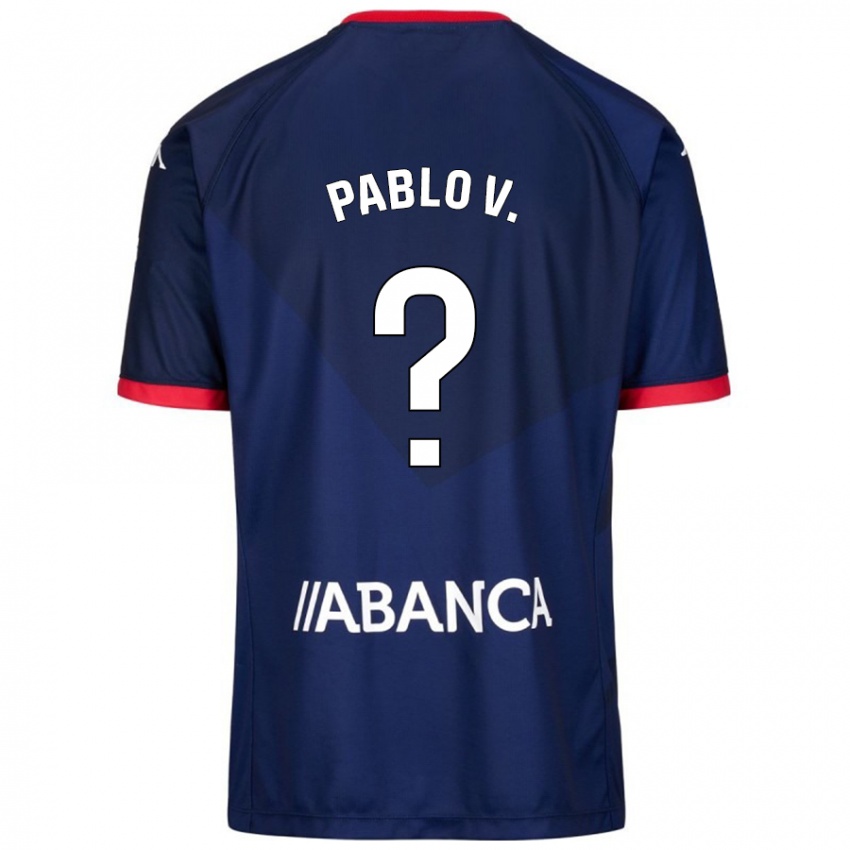 Niño Camiseta Pablo Vázquez #15 Azul Marino 2ª Equipación 2024/25 La Camisa Chile