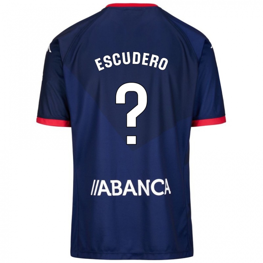 Niño Camiseta Sergio Escudero #18 Azul Marino 2ª Equipación 2024/25 La Camisa Chile