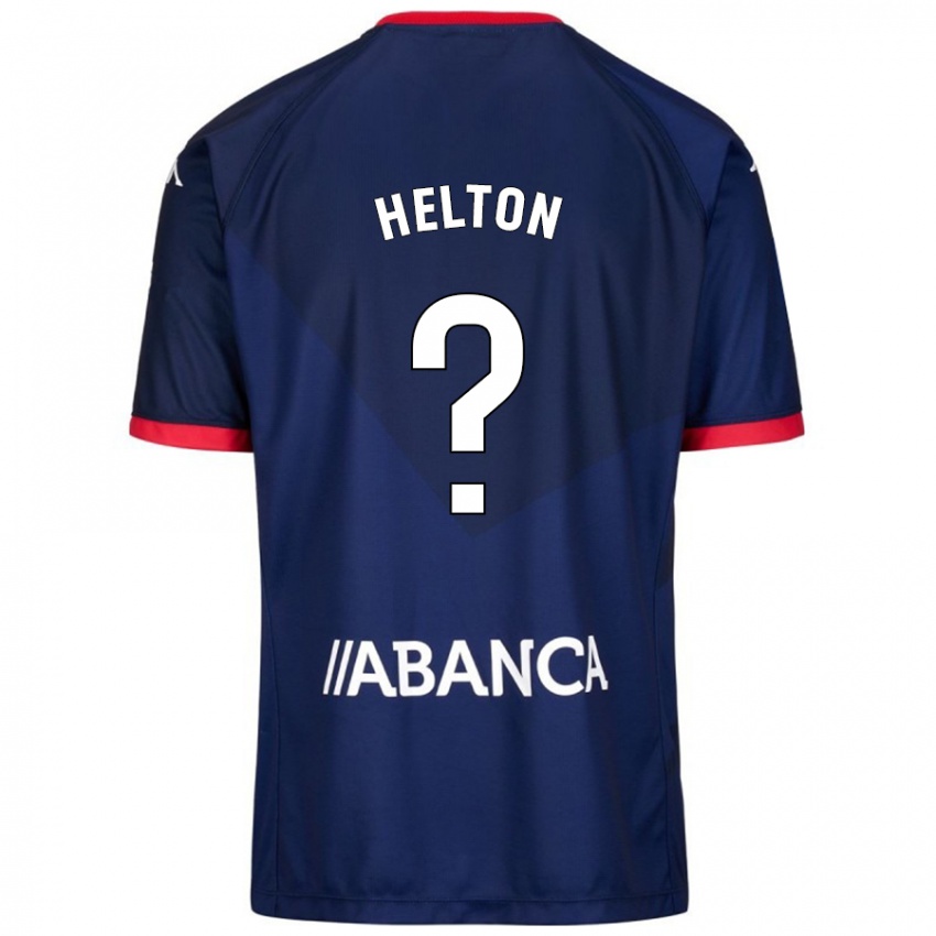 Niño Camiseta Helton Leite #25 Azul Marino 2ª Equipación 2024/25 La Camisa Chile