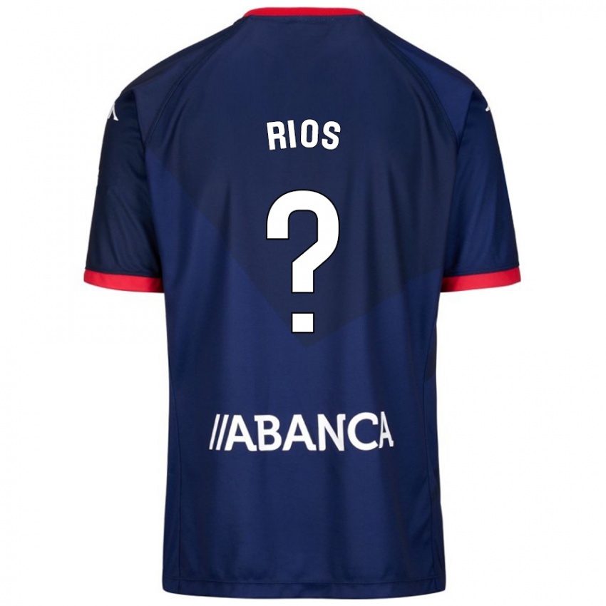 Niño Camiseta Hugo Rios #0 Azul Marino 2ª Equipación 2024/25 La Camisa Chile