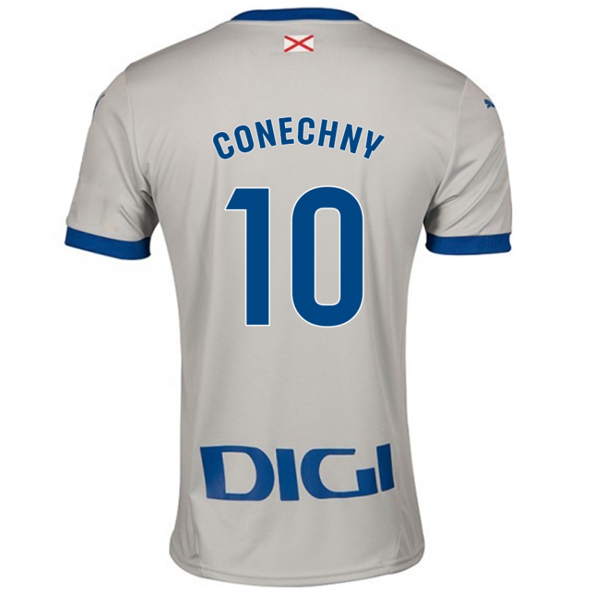 Niño Camiseta Tomás Conechny #10 Gris Claro 2ª Equipación 2024/25 La Camisa Chile