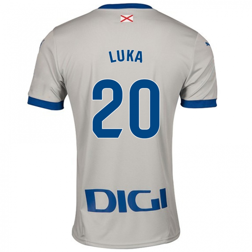 Niño Camiseta Luka Romero #20 Gris Claro 2ª Equipación 2024/25 La Camisa Chile