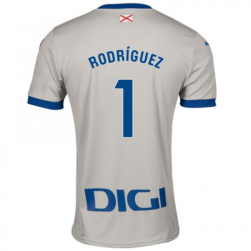 Niño Camiseta Adrián Rodríguez #1 Gris Claro 2ª Equipación 2024/25 La Camisa Chile