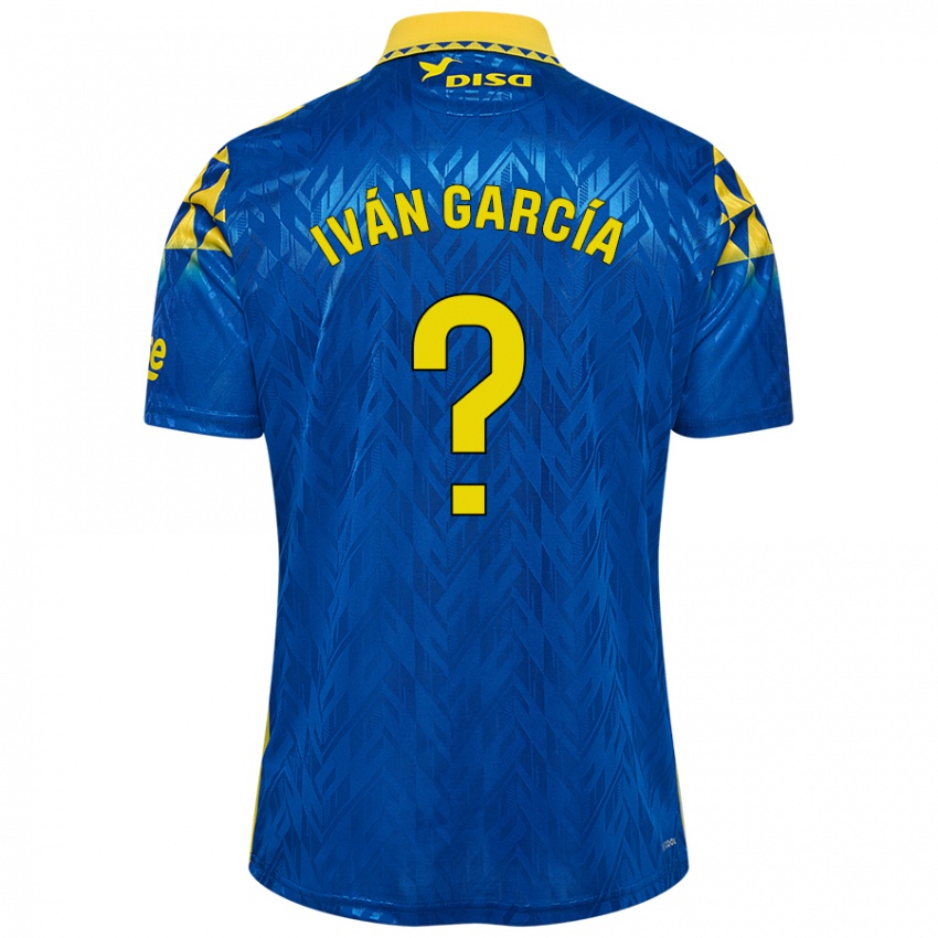 Niño Camiseta Iván García #0 Azul Amarillo 2ª Equipación 2024/25 La Camisa Chile