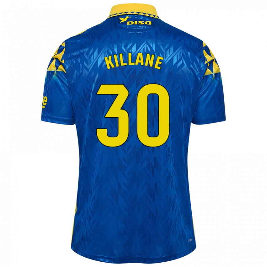 Niño Camiseta Álvaro Killane #30 Azul Amarillo 2ª Equipación 2024/25 La Camisa Chile