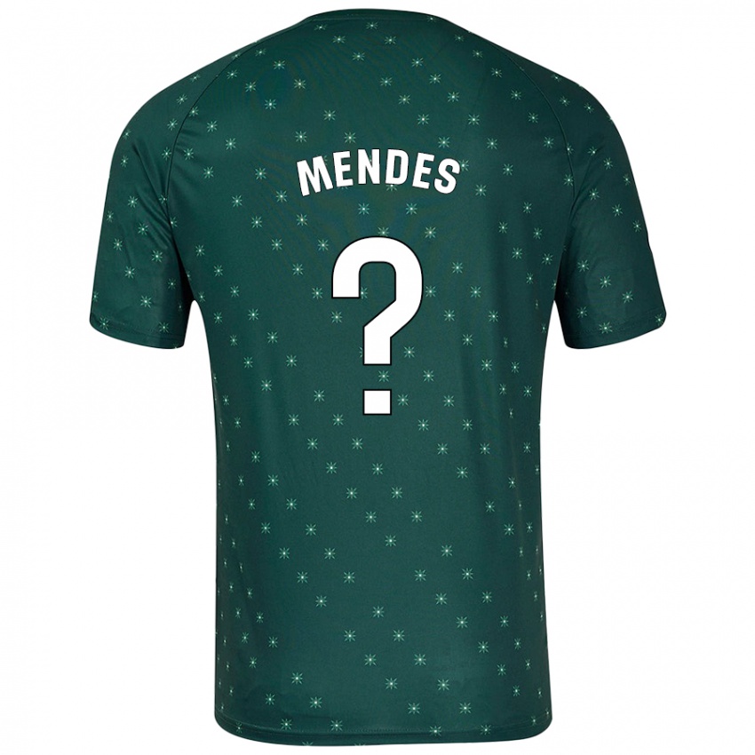 Niño Camiseta Houboulang Mendes #0 Verde Oscuro 2ª Equipación 2024/25 La Camisa Chile