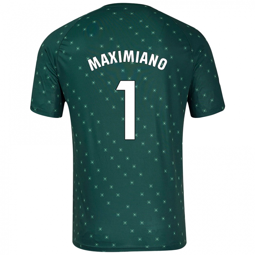 Niño Camiseta Luís Maximiano #1 Verde Oscuro 2ª Equipación 2024/25 La Camisa Chile