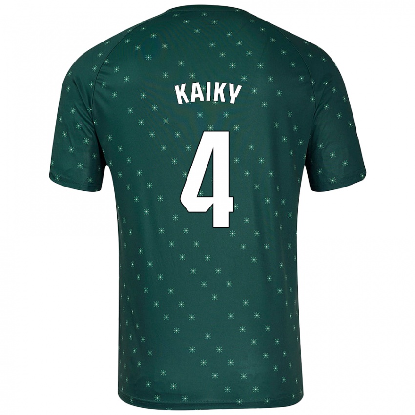 Niño Camiseta Kaiky #4 Verde Oscuro 2ª Equipación 2024/25 La Camisa Chile